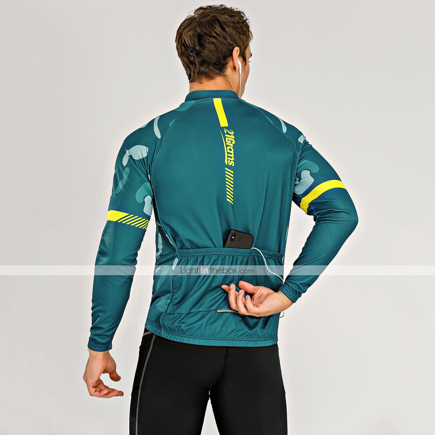 Męskie Koszulka rowerowa Geometryczny Niejednolita całość Wzory Długi rękaw Rower Dżersej Top z 3 tylnymi kieszeniami Kolarstwo górskie Kolarstwie szosowym Keep Warm Odporny na UV Kolarstwo Szybkie 2026 - $34.99 –P18