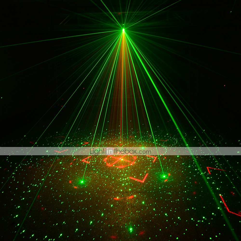 DJ Disco Stage Party Lights Laser Strobe Lights LED Sound Activated 60 Patterns RGB Flash Projector with Remote Control for Christmas Halloween Pub KTV Bar Dance Gift Birthday Christmas Gift 2025 - $38.99 –P9