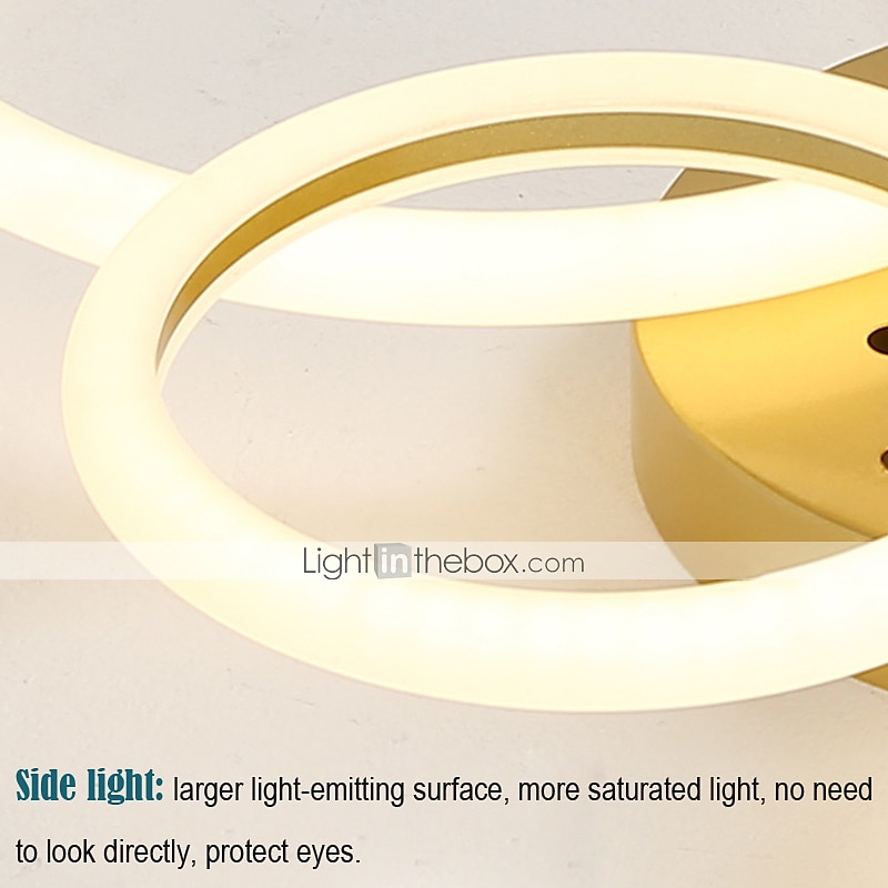 led plafondlamp cirkel ring nordic goud acryl 2 3 5 6 hoofden buitenverlichting woonkamer plafondlamp eenvoudige moderne kunst plafondlamp luxe led slaapkamer licht ac220v 2025 - $387.82 –P1