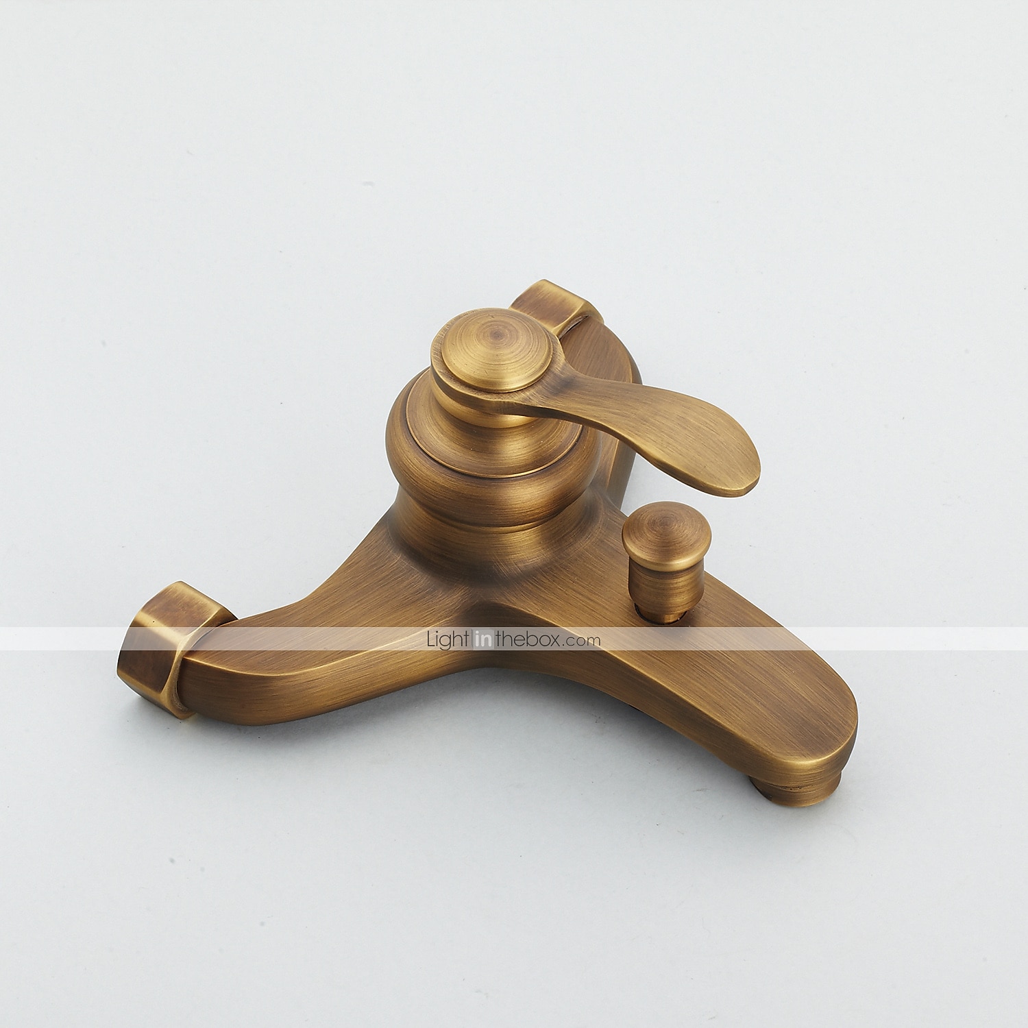Shower Faucet Set Handshower Included Vintage Style/Country Brass Mount Outside Ceramic Valve Bath Shower Mixer Taps/Single Handle/Yes/Single Handle Three Holes 2025 - $153.99 –P12