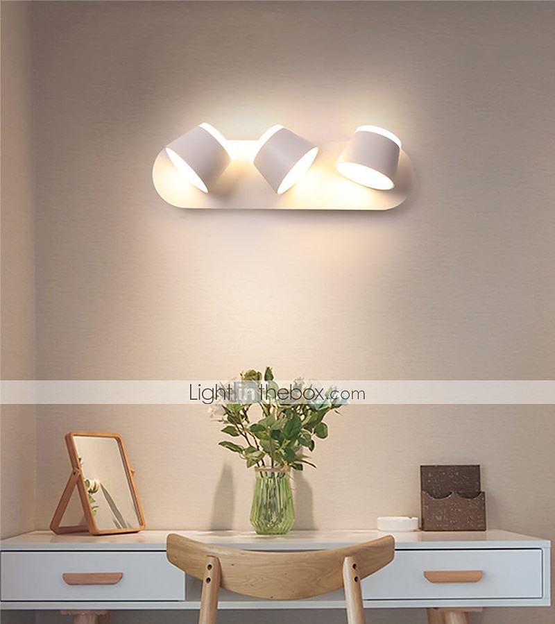 Lightinthebox applique da parete per interni a doppia faccia che emette luce led dimmerabile lampada da parete girevole nordico moderno creativo camera da letto comodino hotel soggiorno ac110-240v del 2025 a $70.99 –P1