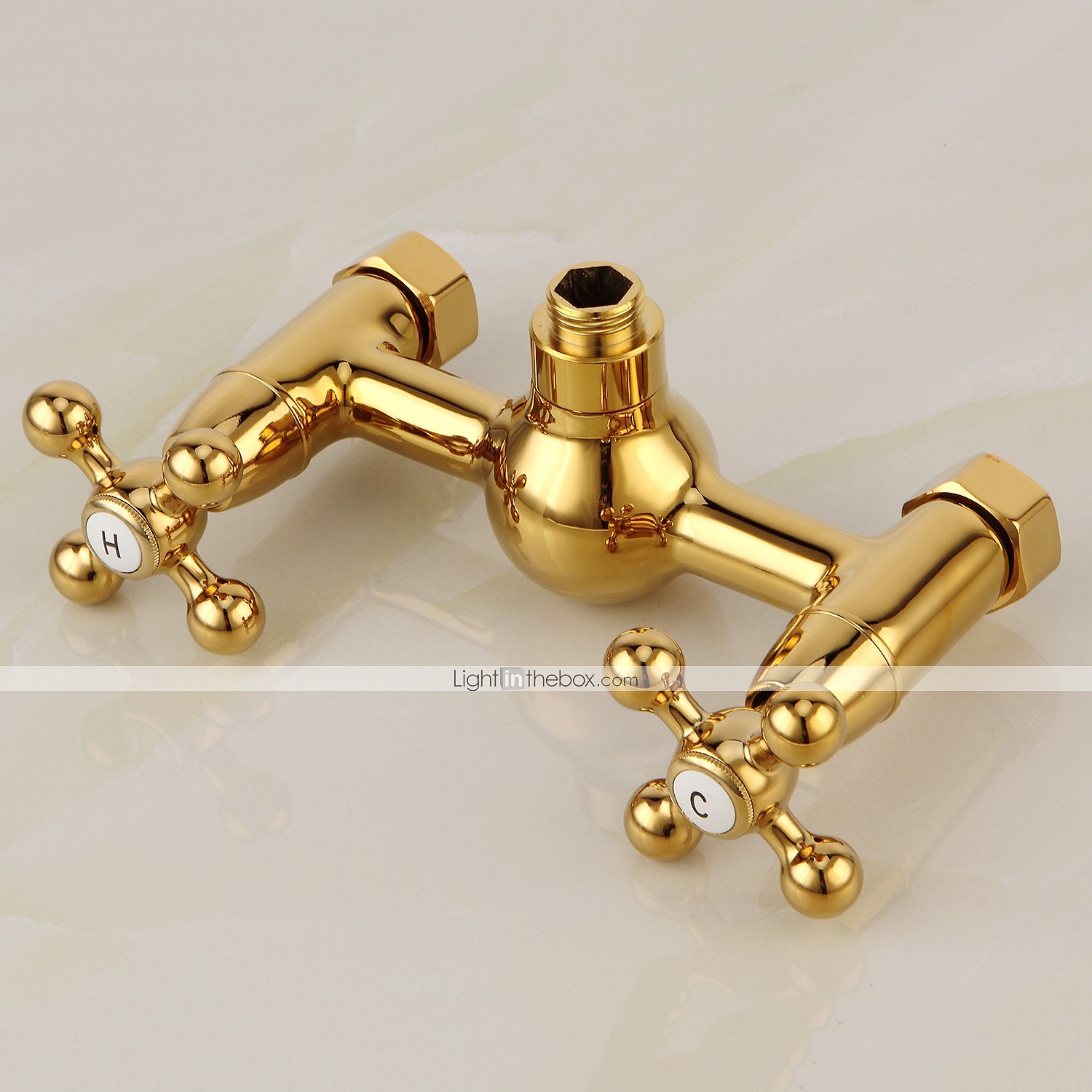 dusch kran set handdusch ingår vintage stil/country mässing/elektropläterad montering utvändig keramisk ventil badkar dusch 2025 - $145.99 –P11