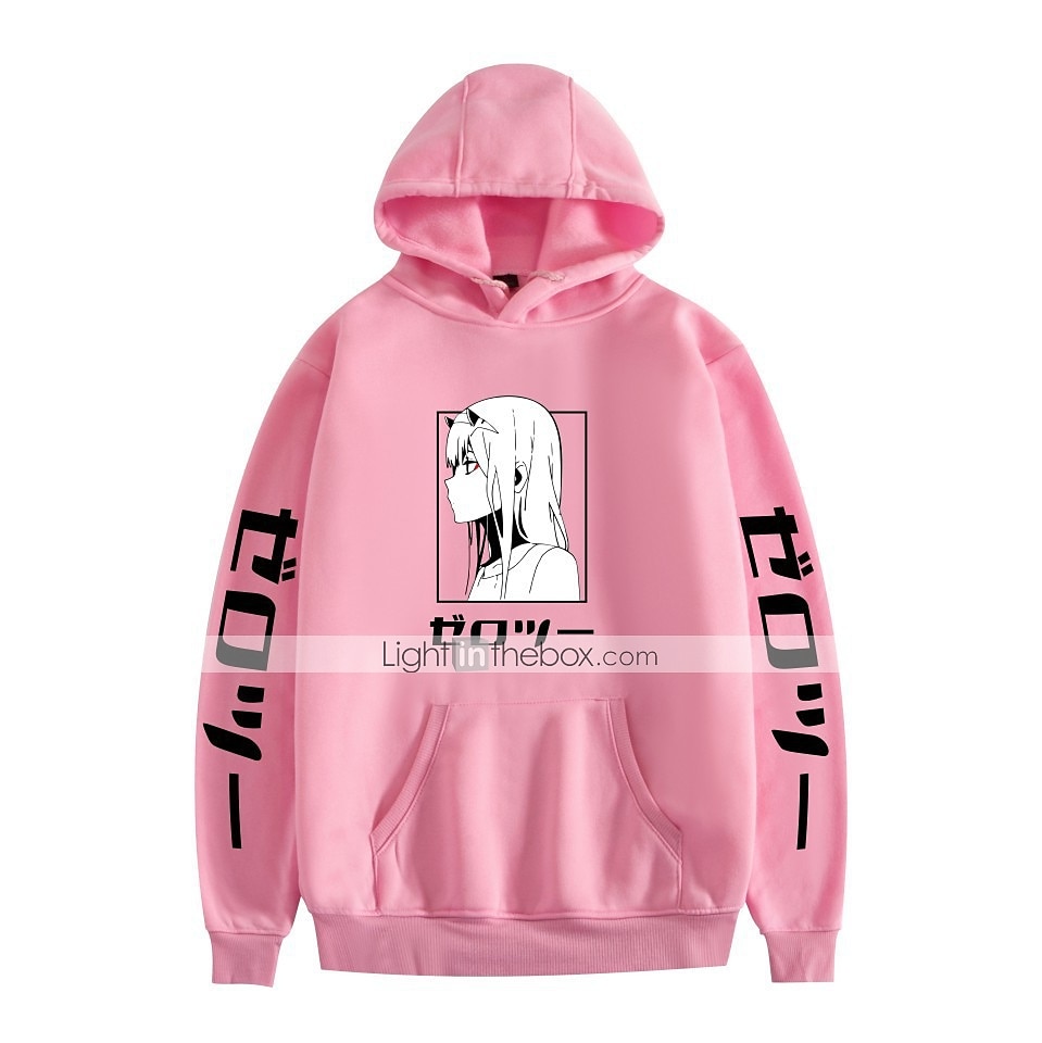 Darling in the Franxx Nulová dvě Cosplay kostým Kapuce Anime Grafika Potisk Harajuku Grafika Pro Pánské Dámské Dospělé Zpátky do školy 2025 - $25.99 –P5