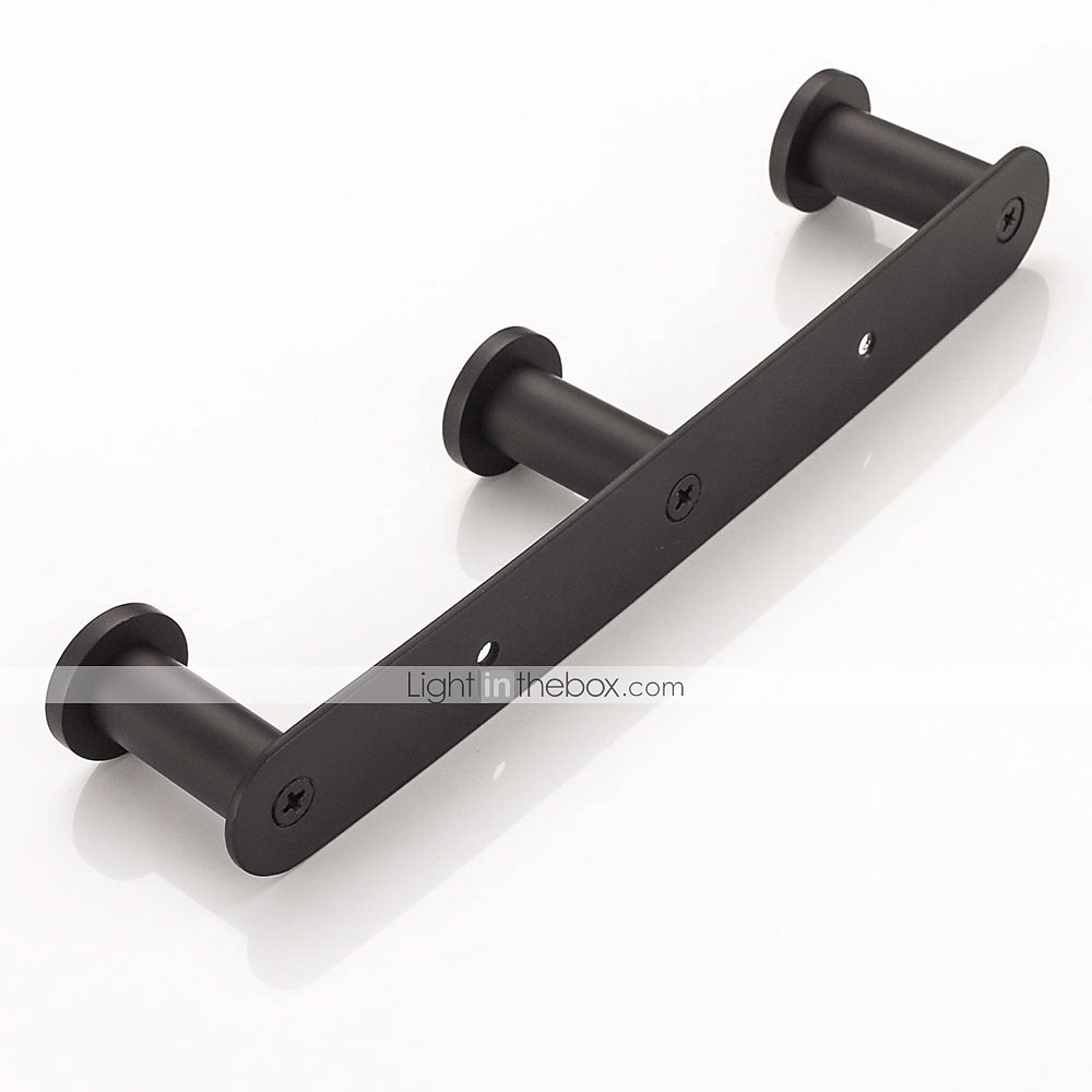 Robe Hook Wall Mounted with 3 or 4 or 5 or 6 Hooks New Design Stainless Steel Bathroom Painted Finishes Black 1pc 2025 - $33.99 –P1