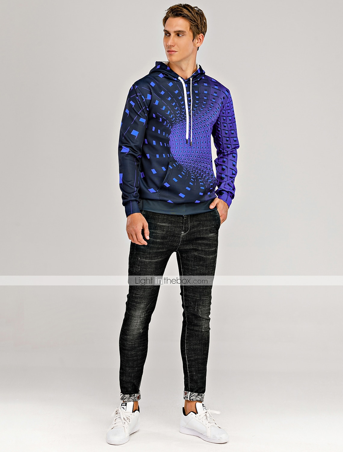 Miesten Geometrinen Väripalikka 3D Huppari Hupparit College Katutyyli Halloween Hupullinen Päivittäin Pyhäpäivä Musta Keltainen Rubiini Laivastosininen Purppura Suunnittelija S M L XL XXL 3XL 2026 - $30.99 –P6