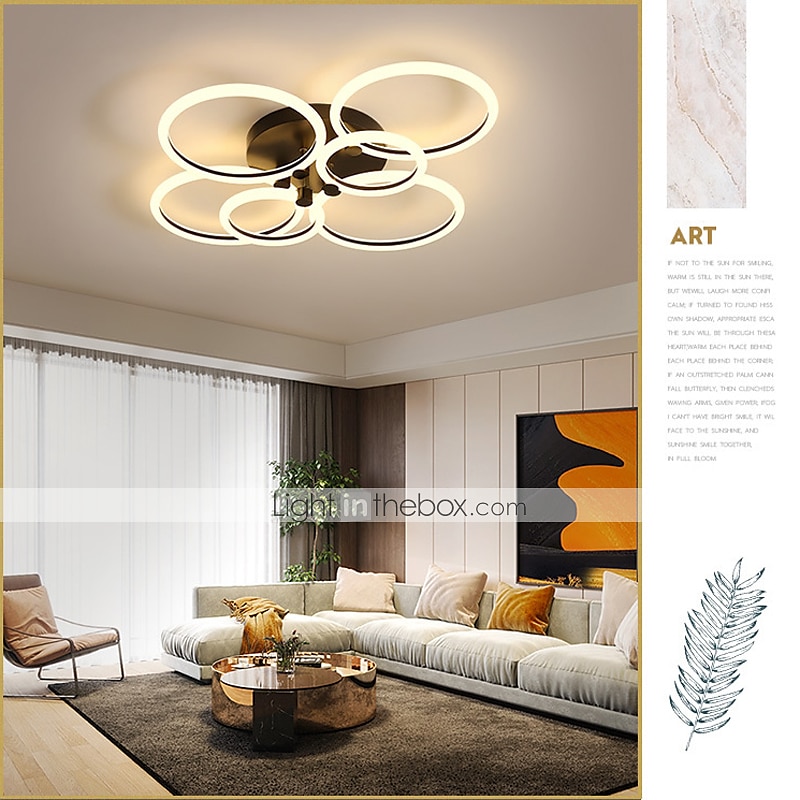 led plafondlamp cirkel ring nordic goud acryl 2 3 5 6 hoofden buitenverlichting woonkamer plafondlamp eenvoudige moderne kunst plafondlamp luxe led slaapkamer licht ac220v 2025 - $387.82 –P8
