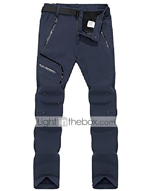 Per uomo Pantaloni da escursione Pantaloni foderati in pile Pantaloni impermeabili Inverno Esterno Tenere al caldo Antivento Traspirante Asciugatura rapida Pantalone / Sovrapantaloni Pantaloni Nero del 2025 a $35.99 –P1