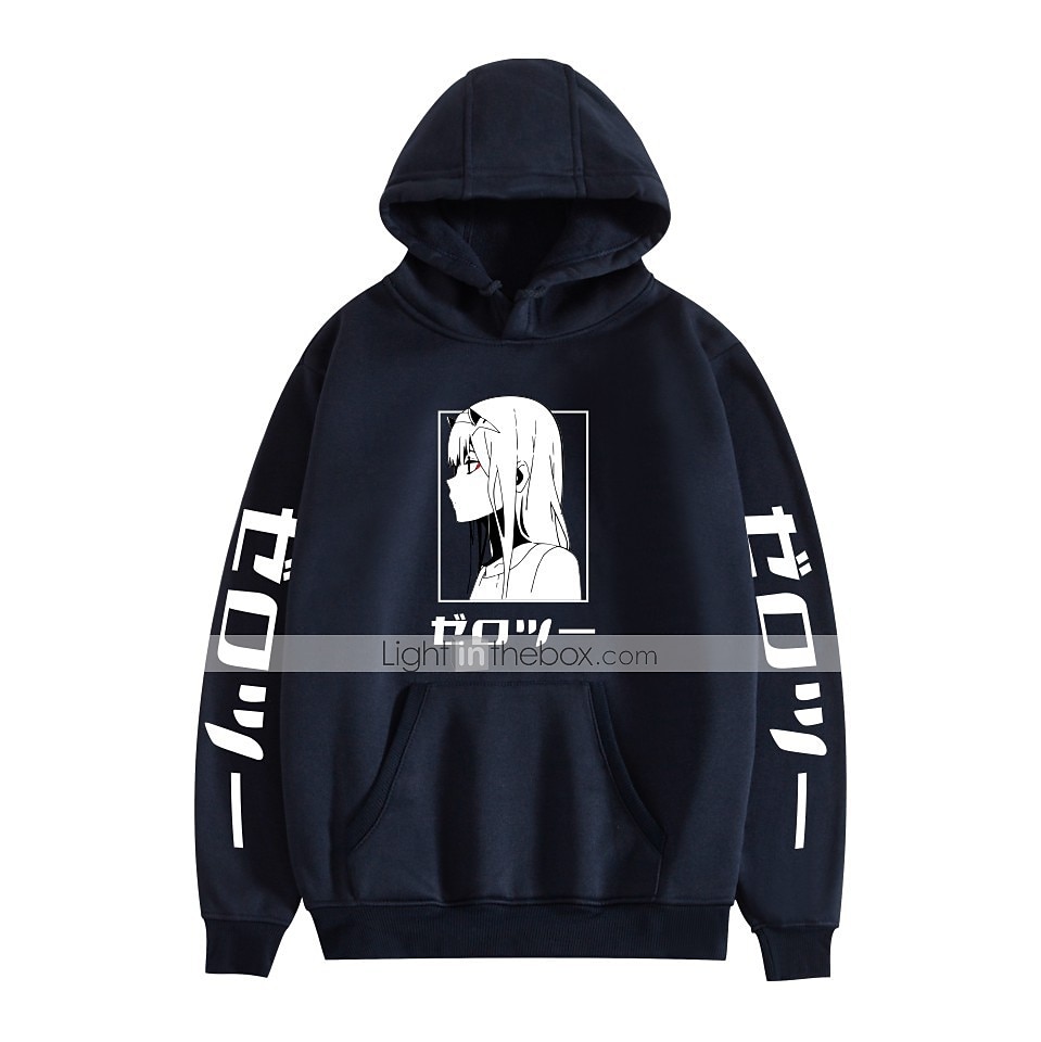 Darling in the Franxx Nulová dvě Cosplay kostým Kapuce Anime Grafika Potisk Harajuku Grafika Pro Pánské Dámské Dospělé Zpátky do školy 2025 - $25.99 –P4