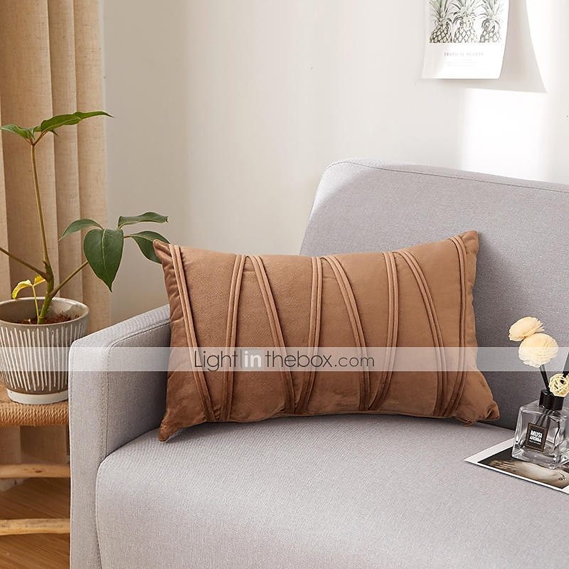 Decorative Toss Pillows Velvet Cover for Pillows Pillow Case Cover Home office Pillow Case Cover Modern Sample Room Cushion Cover Outdoor Cushion for Sofa Couch Bed Chair Pink Blue Sage Green Purple 2025 - $18.99 –P11