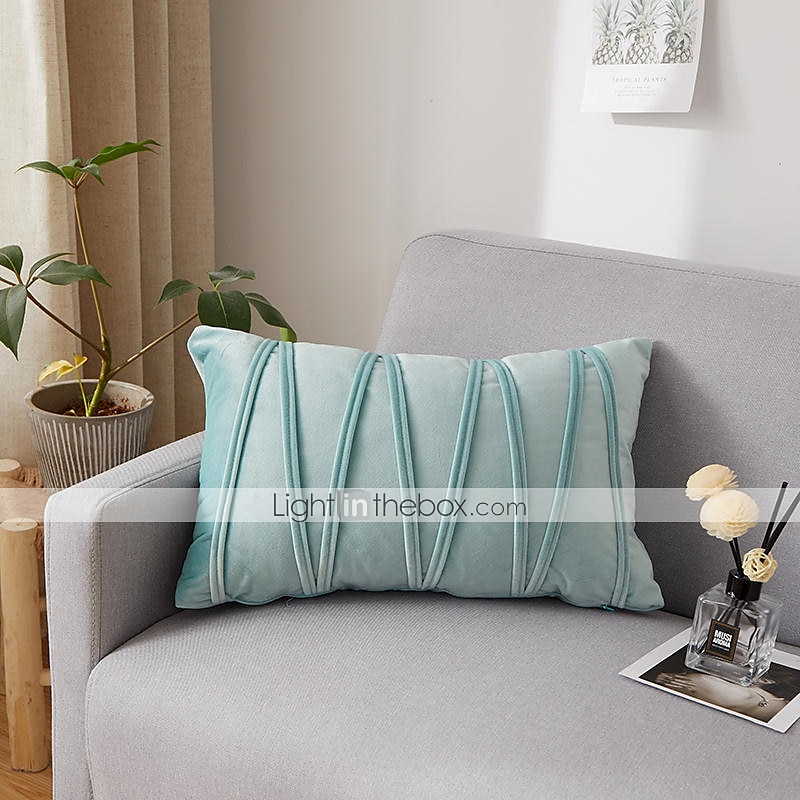 Decorative Toss Pillows Velvet Cover for Pillows Pillow Case Cover Home office Pillow Case Cover Modern Sample Room Cushion Cover Outdoor Cushion for Sofa Couch Bed Chair Pink Blue Sage Green Purple 2025 - $18.99 –P13