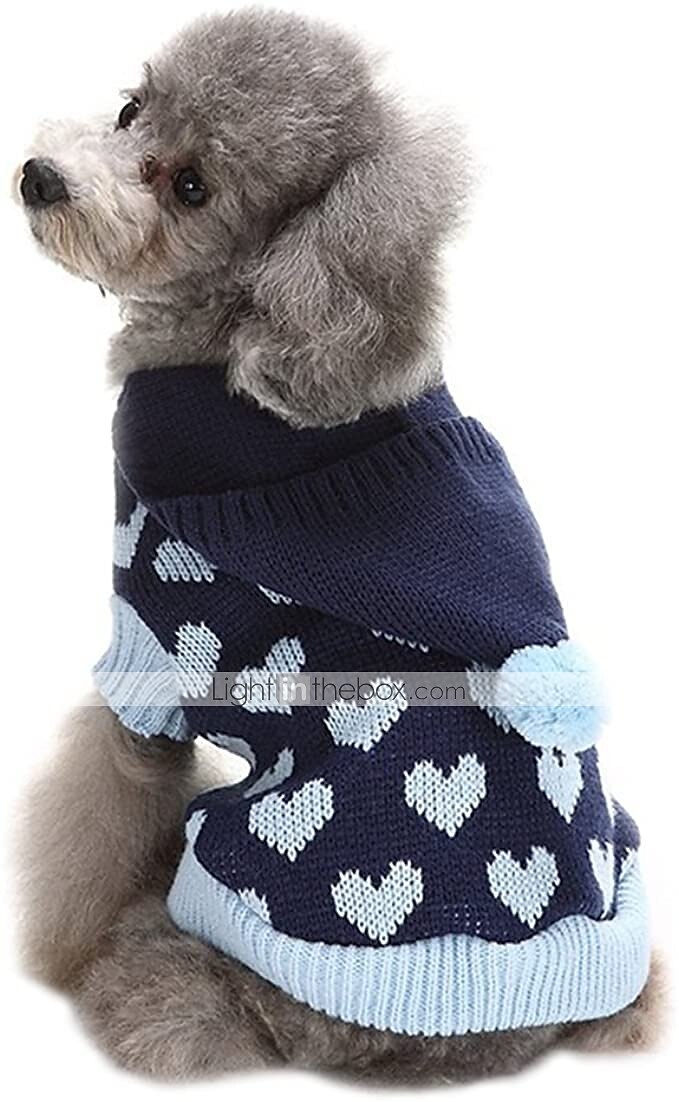 Pisici Câine Pulovere Hanorca Haine pentru catelus Hanorace Jumper Casul Zilnic Iarnă Cald Îmbrăcăminte pentru câini 2025 - $17.49 –P6