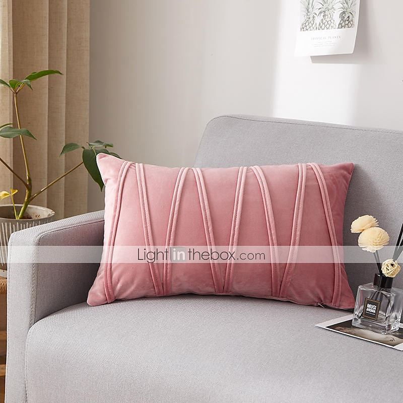 Decorative Toss Pillows Velvet Cover for Pillows Pillow Case Cover Home office Pillow Case Cover Modern Sample Room Cushion Cover Outdoor Cushion for Sofa Couch Bed Chair Pink Blue Sage Green Purple 2025 - $18.99 –P1