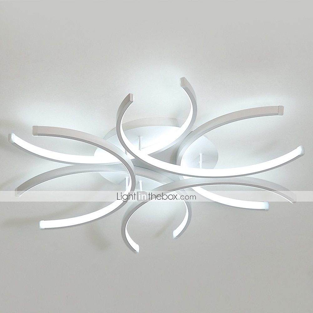 60cm LED Ceiling Light Modern Nordic Geometric Flower Shapes Stylish Flush Mount Lights Living Room Dining Room Bedroom Metal Painted Finishes110-120V 220-240V 2025 - $342.89 –P4