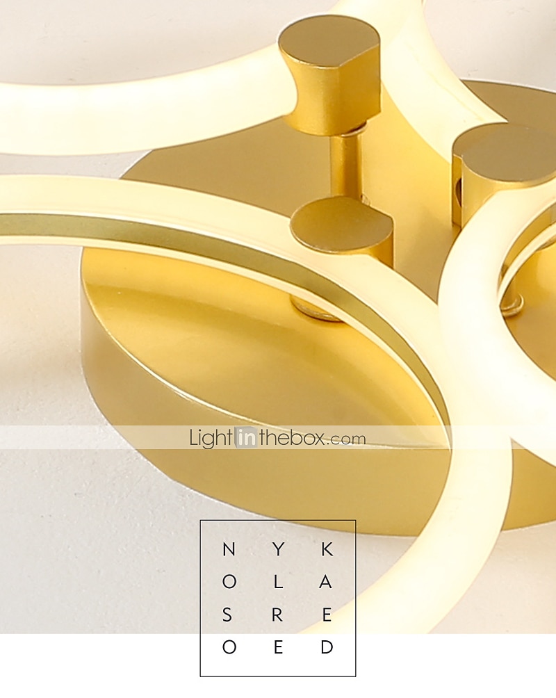 led plafondlamp cirkel ring nordic goud acryl 2 3 5 6 hoofden buitenverlichting woonkamer plafondlamp eenvoudige moderne kunst plafondlamp luxe led slaapkamer licht ac220v 2025 - $387.82 –P6