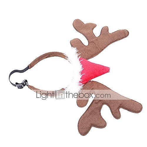 חג המולד כובע חיות מחמד חג המולד כלב חתול סרט ראש חג המולד כיסוי ראש לחיית המחמד סנטה קלאוס אייל תלבושות קרן צבי קוספליי (אדום) 2025 - $10.99 –P2