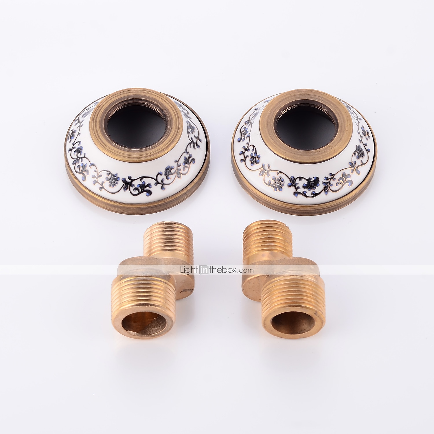 Shower Faucet,Shower System Set - Handshower Included pullout Waterfall Vintage Style / Country Antique Brass Mount Outside Ceramic Valve Bath Shower Mixer Taps 2025 - $307.79 –P4