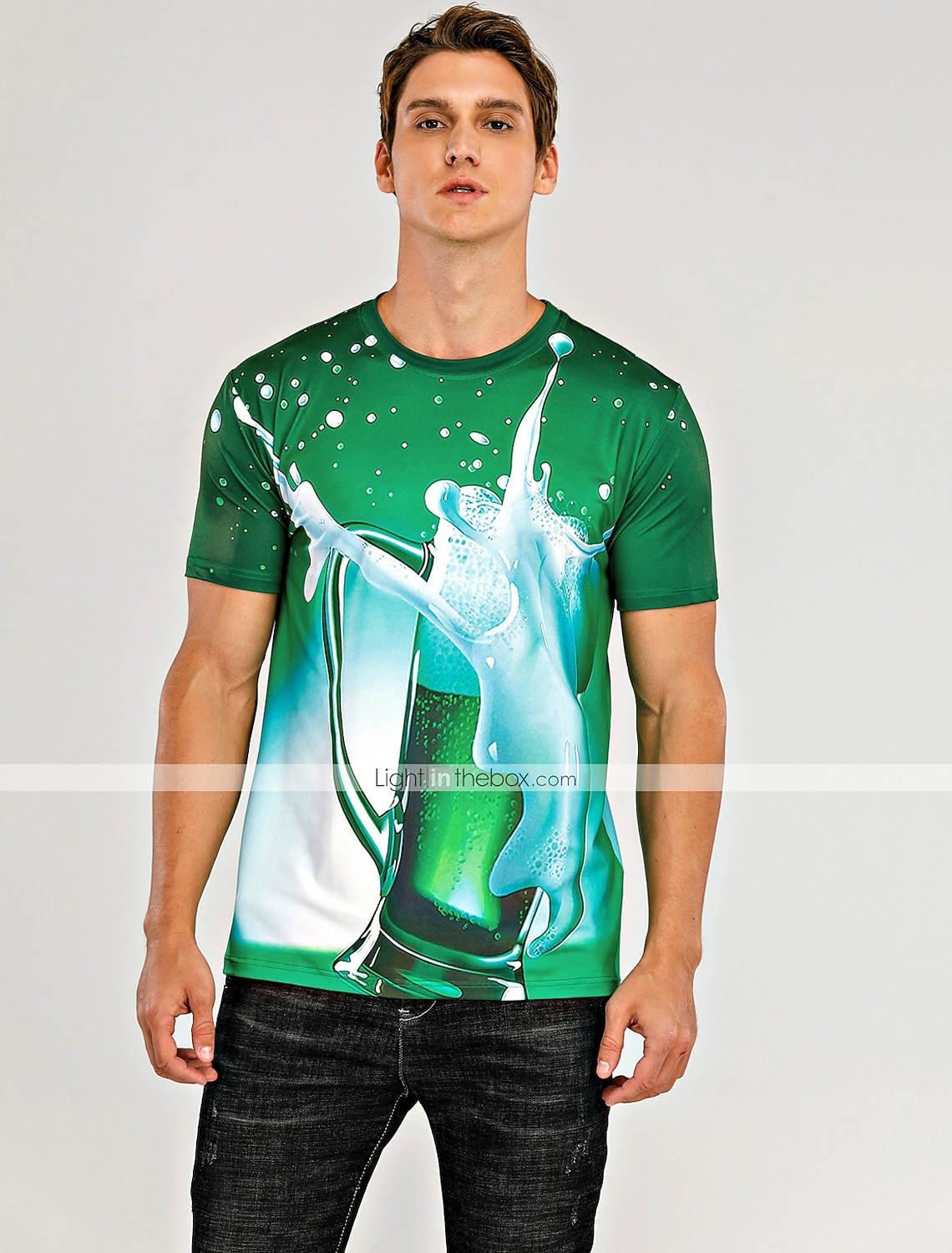 בגדי ריקוד גברים גראפי בירה חולצה חולצה קצרה שרוולים קצרים חולצה קצרה הדפסת תלת מימד צווארון עגול חולצה סגנון רחוב בסיסי יומי מועדונים צהוב אודם סגול קיץ ביגוד מידות גדולות S M L XL 2XL 3XL 2026 - €17.99 –P5