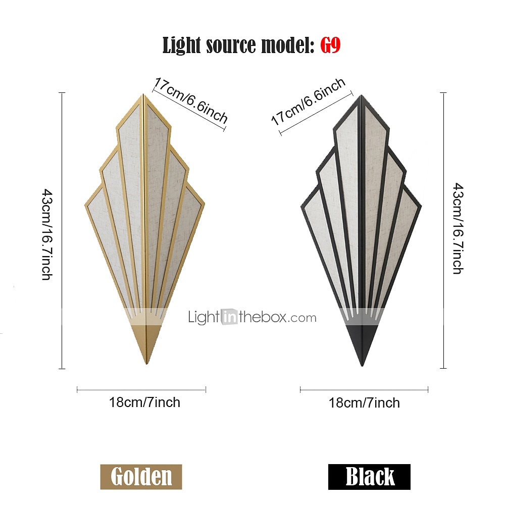 1-2pcs g9 retro industriale vento lampada da parete a led oro nero comodino camera da letto sala da pranzo lampada da parete decorativa interna ac110v ac220v del 2025 a $99.99 –P3