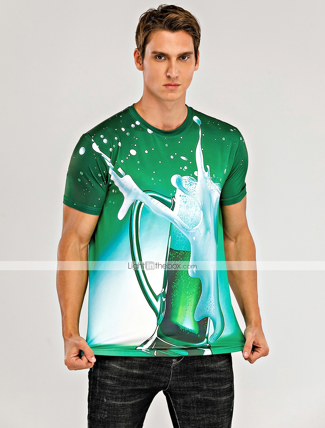 בגדי ריקוד גברים גראפי בירה חולצה חולצה קצרה שרוולים קצרים חולצה קצרה הדפסת תלת מימד צווארון עגול חולצה סגנון רחוב בסיסי יומי מועדונים צהוב אודם סגול קיץ ביגוד מידות גדולות S M L XL 2XL 3XL 2026 - €17.99 –P8