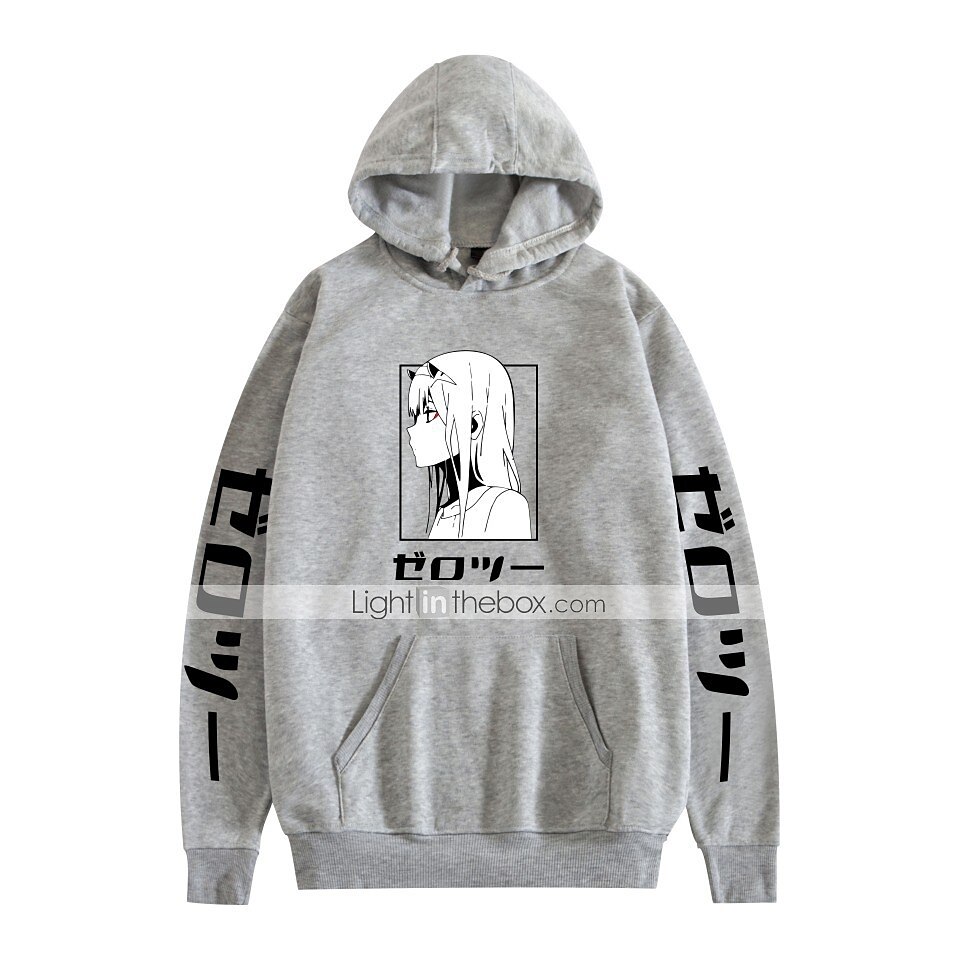 Darling in the Franxx Nulová dvě Cosplay kostým Kapuce Anime Grafika Potisk Harajuku Grafika Pro Pánské Dámské Dospělé Zpátky do školy 2025 - $25.99 –P3