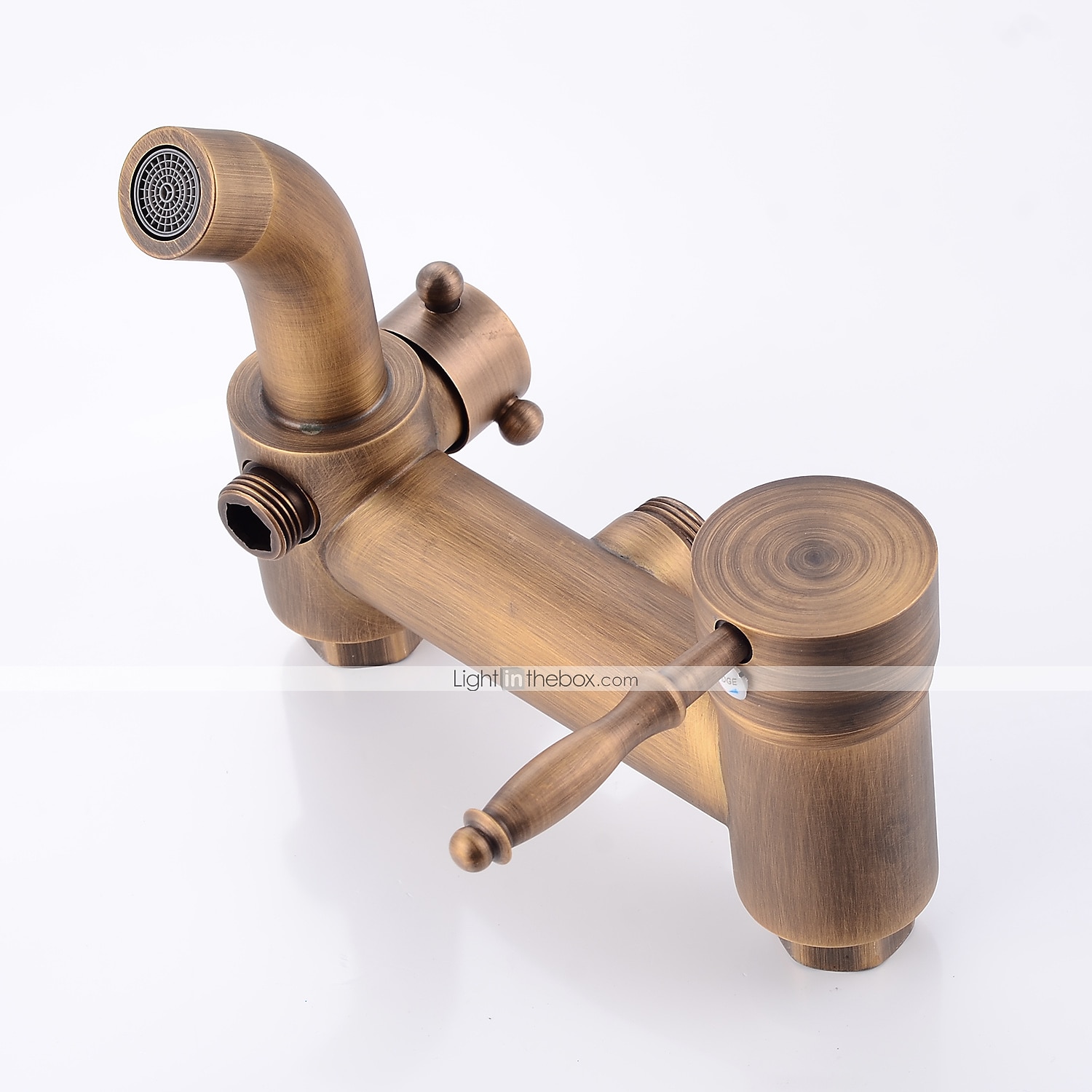 Shower Faucet,Shower System Set Handshower Included pullout Waterfall Vintage Style/Country Brass Mount Outside Ceramic Valve Bath Shower Mixer Taps 2025 - $323.99 –P7