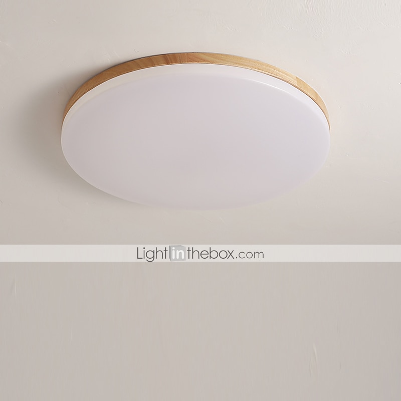 26/38/48 cm LED Ceiling Light Nordic Wood Round Design Flush Mount Lights Nature Inspired 110-120V 220-240V 2025 - $105.99 –P6