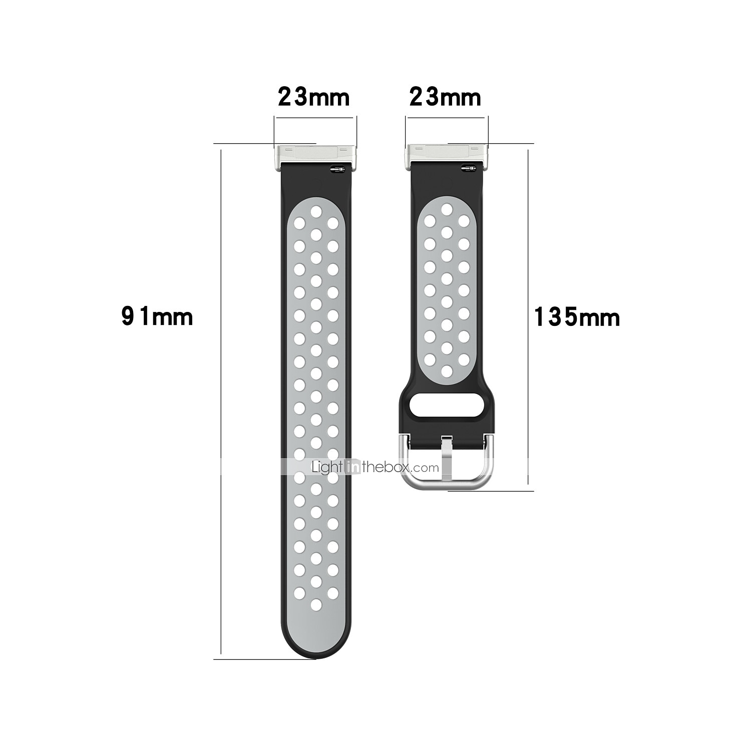 Smart Watch Band Συμβατό με Fitbit Versa 4 Sense 2 Versa 3 Sense κράμα σιλικόνη Εξυπνο ρολόι Λουρί Ελαστικό Ρυθμιζόμενο Πόρπη από ανοξείδωτο ατσάλι Αθλητικό Μπρασελέ Αντικατάσταση Περικάρπιο 2025 - $14.99 –P1