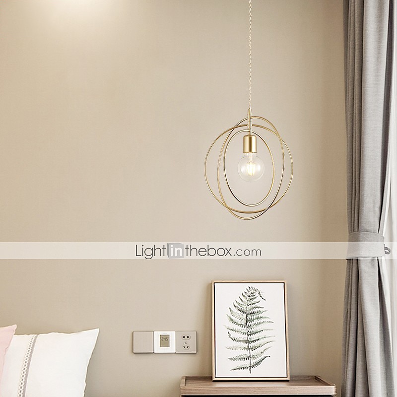 28 cm globo design forme geometriche lampada a sospensione metallo stile moderno globo in metallo finiture verniciate moderno stile nordico decorazioni natalizie 110-240 v del 2025 a $115.99 –P5