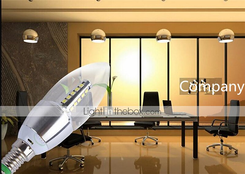 10 stks hoge heldere lampara led e14 kaars led lamp 5 w 7 w led licht lamp 220 v zilver koel wit ampul 2026 - $27.99 –P4