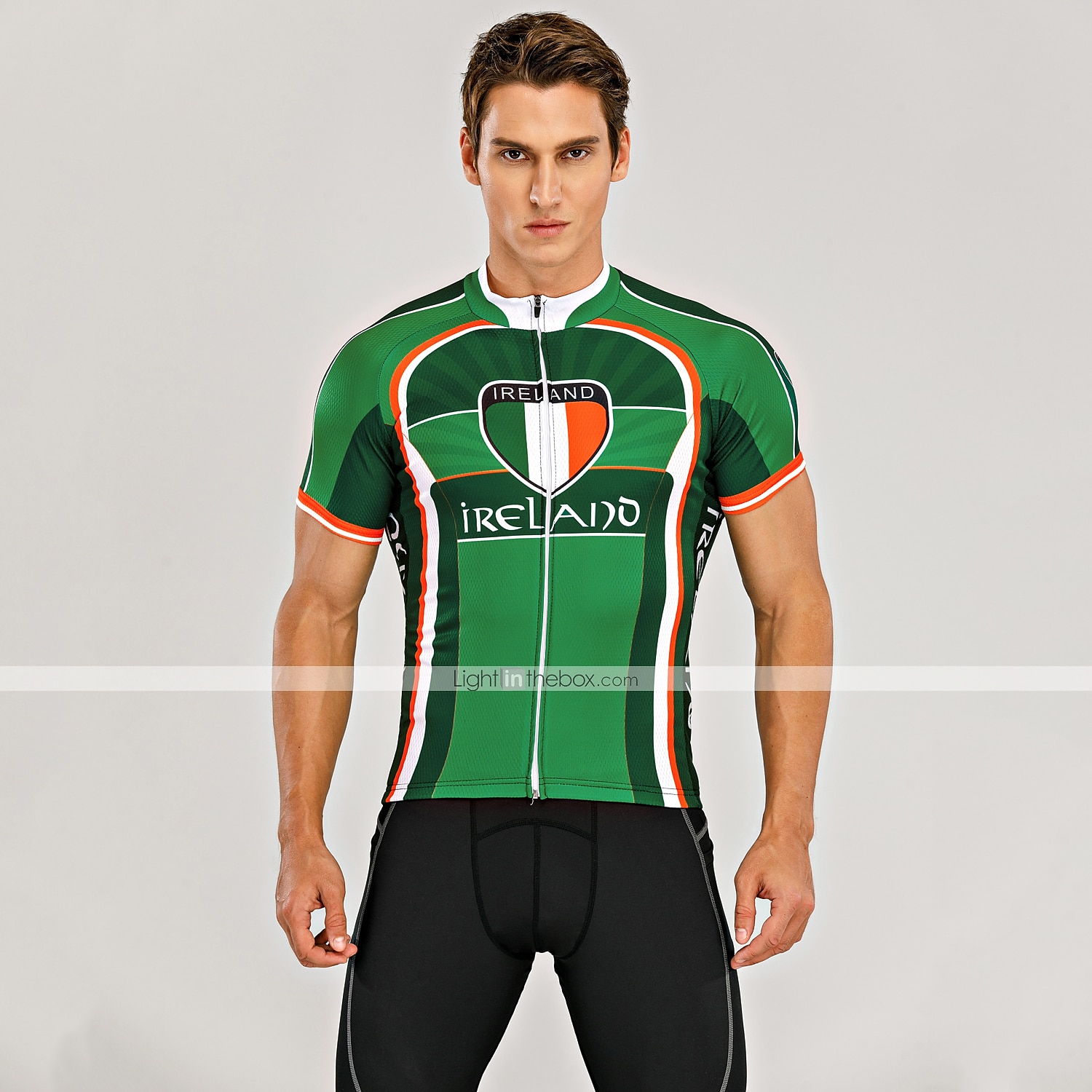 Homme Maillot Velo Cyclisme Manche Courte Cyclisme Maillot Top avec 3 poches arrière VTT Vélo tout terrain Vélo Route Respirable Séchage rapide Evacuation de l'humidité Poche arrière Gris foncé Vert de 2025 ? $28.99 –P4
