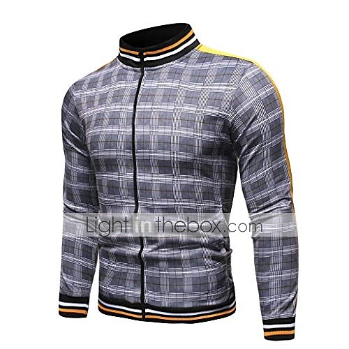 conjuntos de roupas esportivas masculinas - agasalho de inverno clássico xadrez de manga comprida - jaqueta de moletom com zíper completo com calças para homens - roupas esportivas elegantes para ginástica masculina - presentes de natal para homens de 2025 por $49.99 –P9
