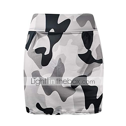 Women's Tennis Skirts Golf Skirts Yoga Shorts Sun Protection High Waist Yoga Fitness Skort Bottoms Camo / Camouflage Pink Red Blue Spandex Summer Sports Activewear Stretchy Slim 2025 - $12.99 –P2