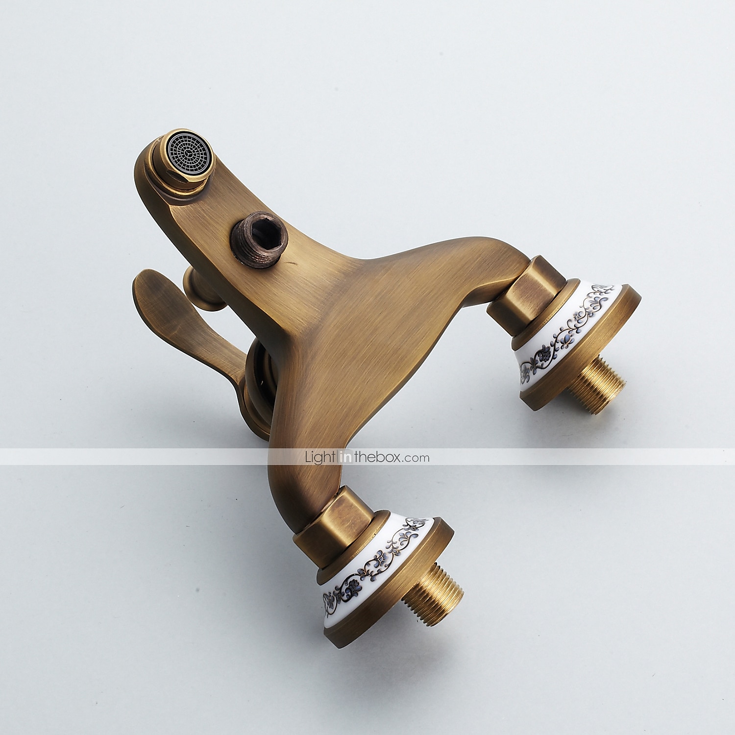 robinet de duș / set de sistem de cap de duș cu efect de ploaie - duș de mână inclus extracție stil vintage / alamă antică de țară / montare galvanizată în exterior supapă ceramică baterii de duș 2026 - $161.99 –P7