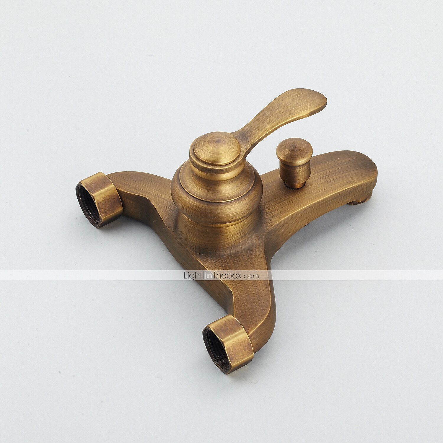 Shower Faucet Set Handshower Included Vintage Style/Country Brass Mount Outside Ceramic Valve Bath Shower Mixer Taps/Single Handle/Yes/Single Handle Three Holes 2025 - $153.99 –P3