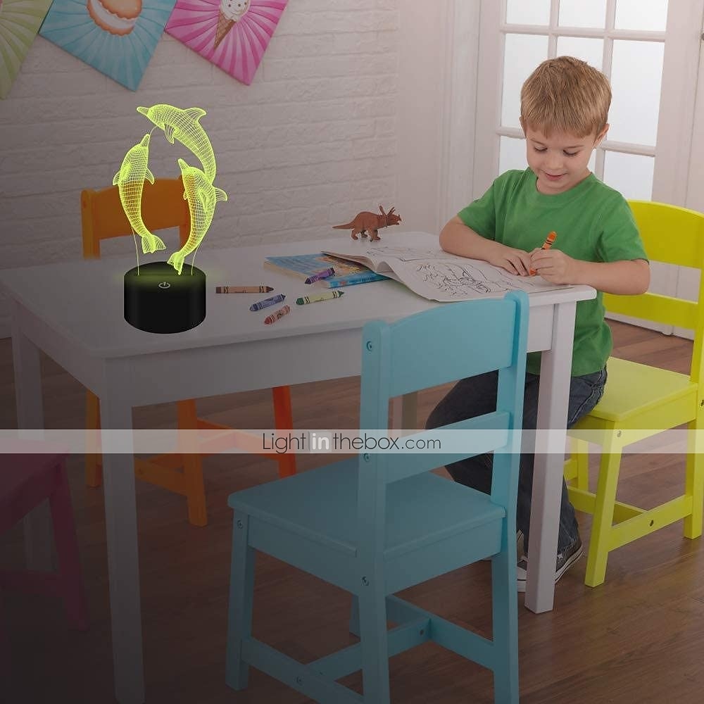 Veilleuse dauphin 3d 16 couleurs lampe de chevet marsouin avec télécommande cadeau d'anniversaire pour enfant bébé fille de 2026 ? $18.61 –P6