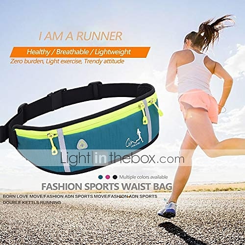 Large Capacity BRZSACR Running Belt Runners Belt with Water Bottle for Women Men,Waist Pack Belt Pouch for Phone,Water Resistant Pack for Hiking Fitness Travel-Light Weight Not Bounce 