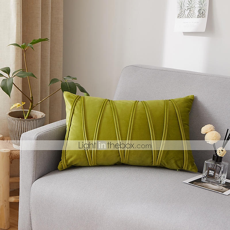 Decorative Toss Pillows Velvet Cover for Pillows Pillow Case Cover Home office Pillow Case Cover Modern Sample Room Cushion Cover Outdoor Cushion for Sofa Couch Bed Chair Pink Blue Sage Green Purple 2025 - $18.99 –P4