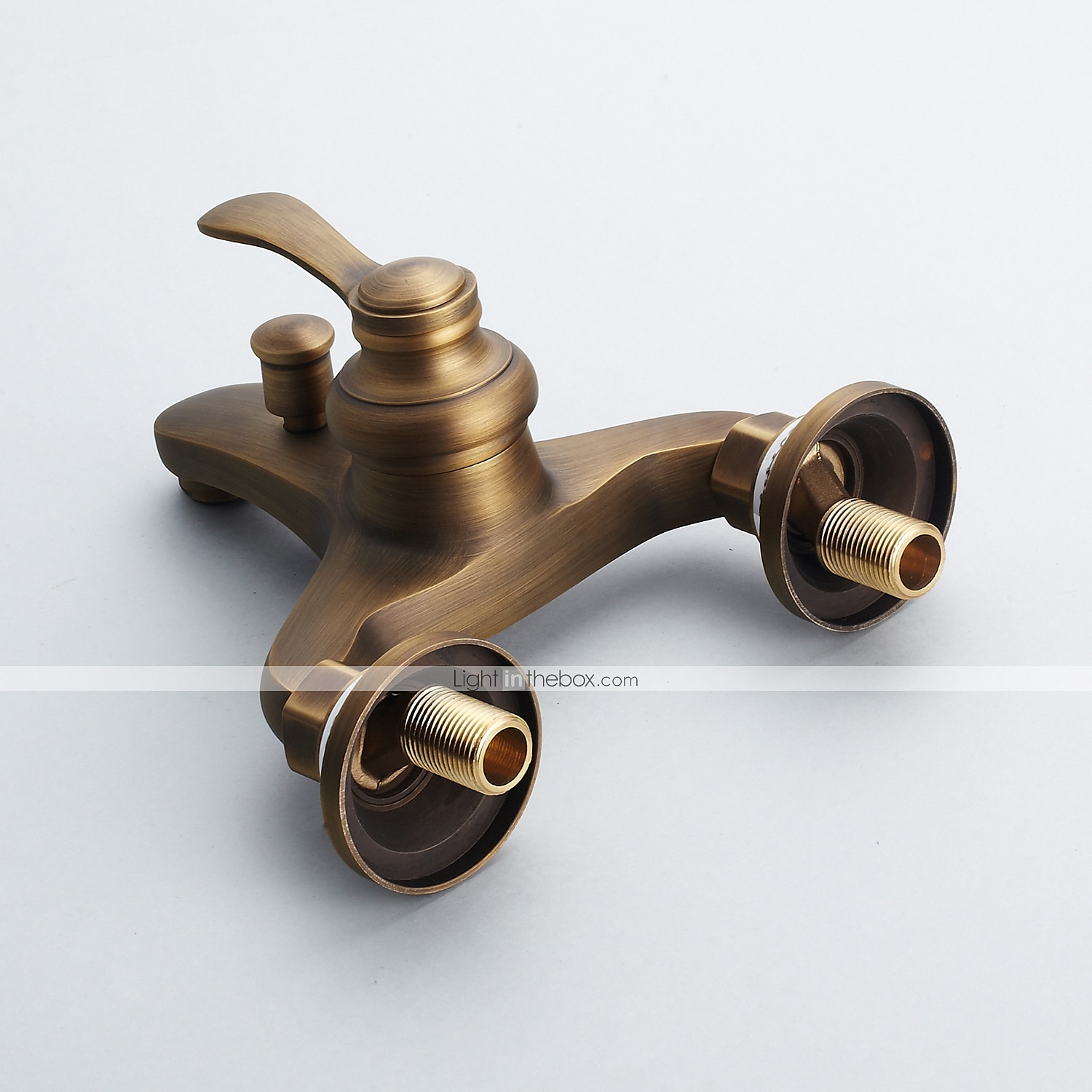 robinet de duș / set de sistem de cap de duș cu efect de ploaie - duș de mână inclus extracție stil vintage / alamă antică de țară / montare galvanizată în exterior supapă ceramică baterii de duș 2026 - $161.99 –P4