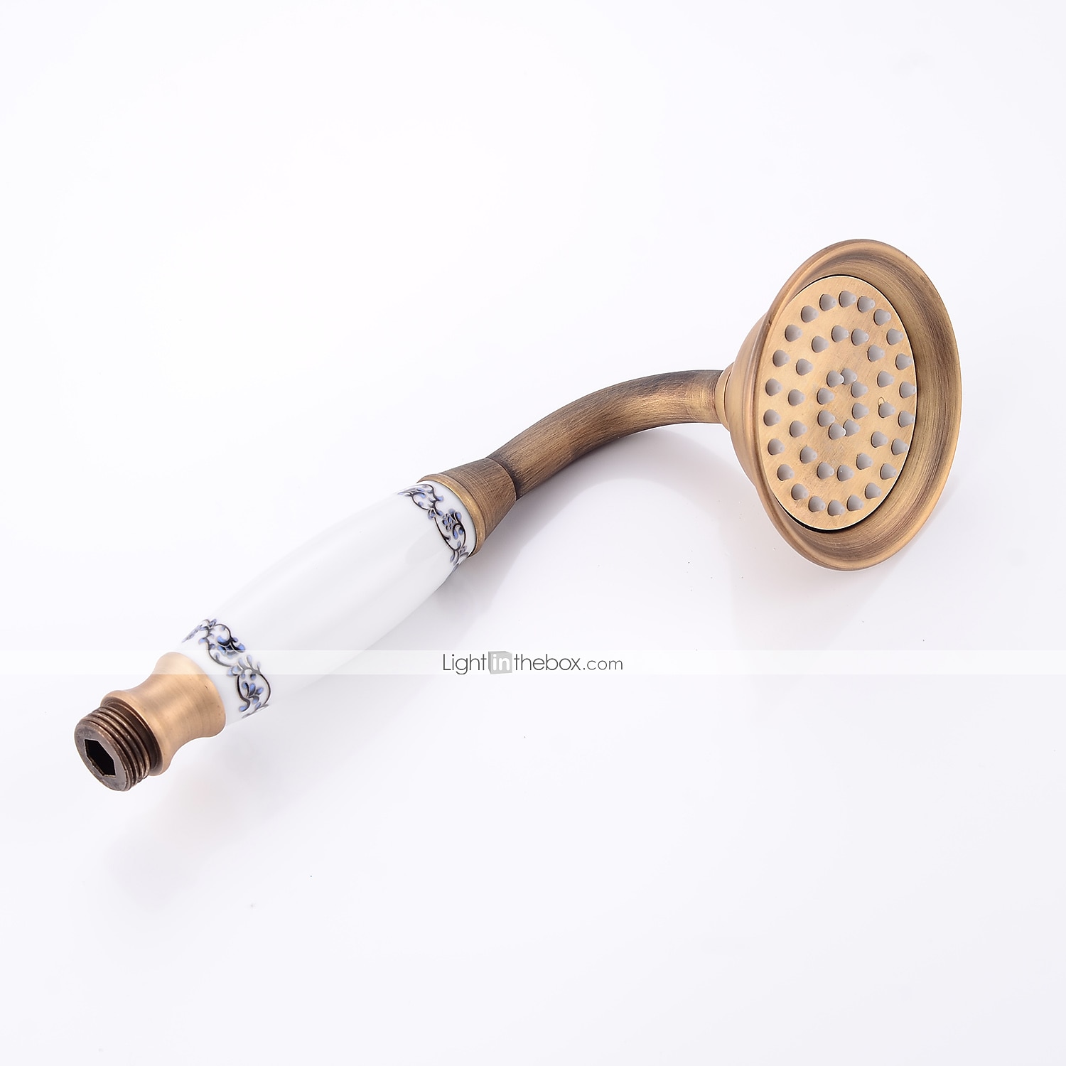 Shower Faucet,Shower System Set - Handshower Included pullout Waterfall Vintage Style / Country Antique Brass Mount Outside Ceramic Valve Bath Shower Mixer Taps 2025 - $307.79 –P15
