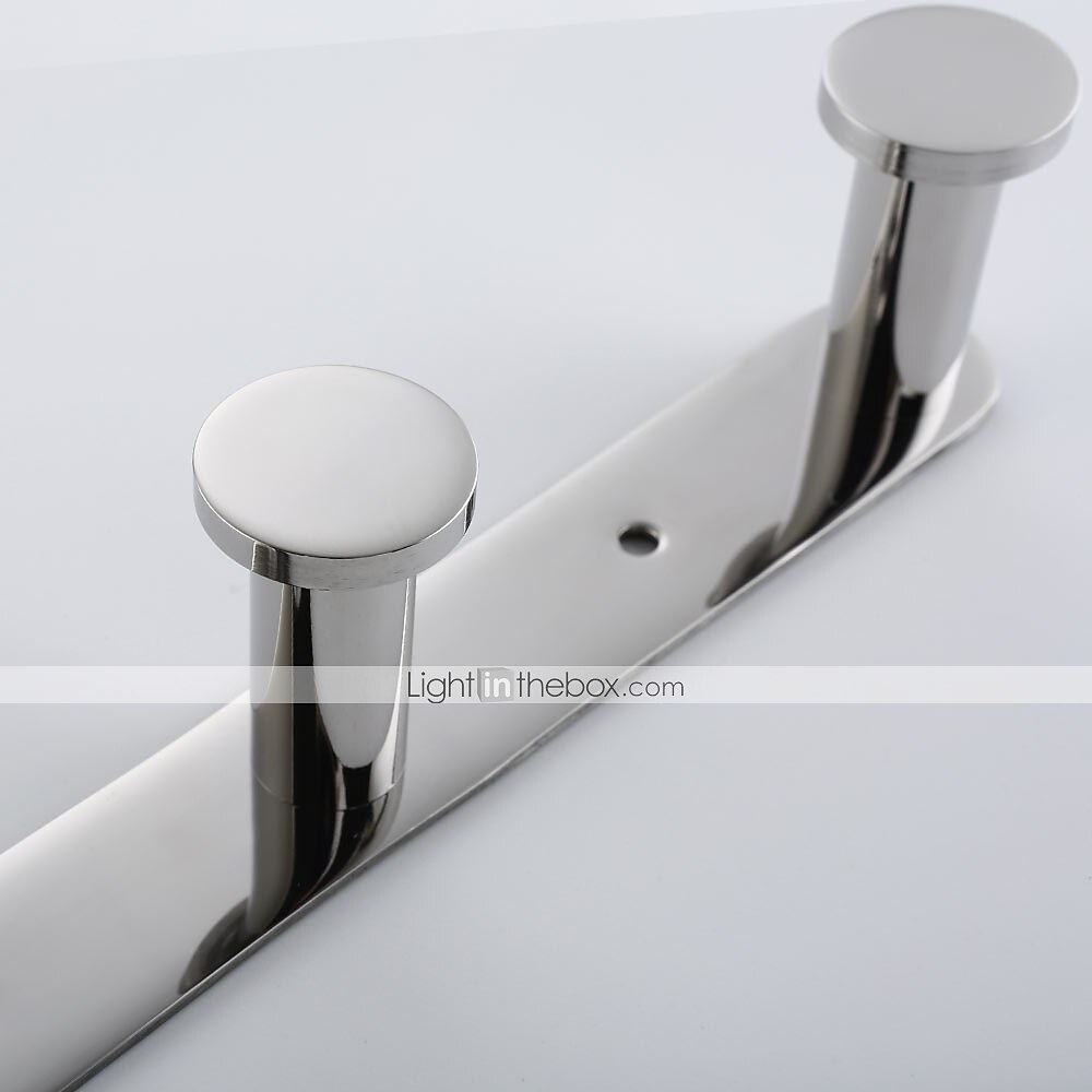 Robe Hooks New Design Contemporary Stainless Steel Material Bathroom Wall Mounted 3 or 4 or 5 or 6 Hooks Silvery 1pc 2025 - $33.99 –P4