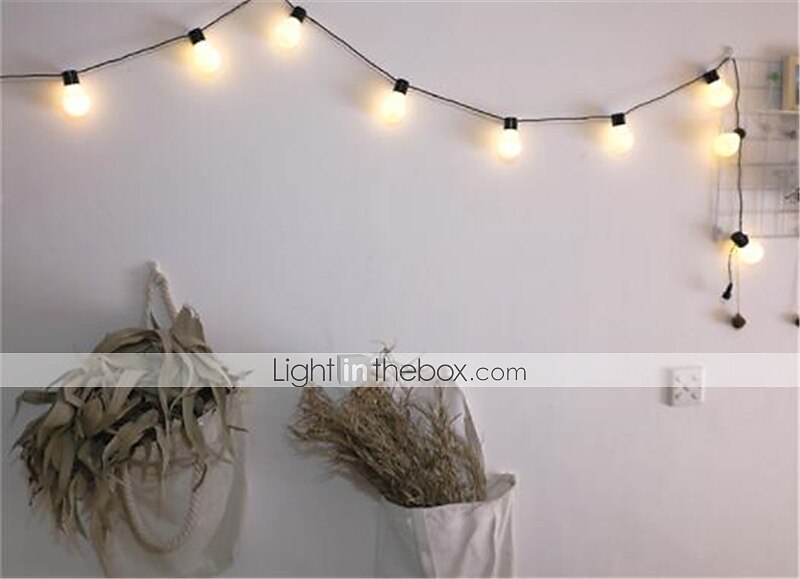 3m 10leds festoen led globe led flexibele string licht fee lamp kerst fee string licht guirlande tuin patio tuin decoratie vakantie buitenverlichting eu us plug ac110v 120v 220v 230v 240v 2025 - $13.49 –P7