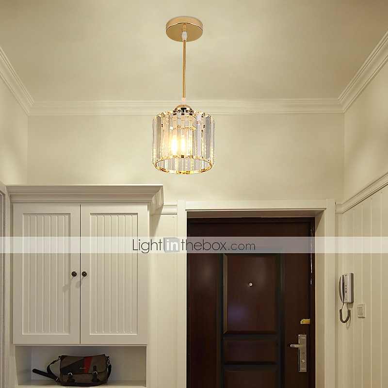 14 cm LED Pendant Light Lantern Desgin Crystal Modern Bedside Light Dining Room Restaurant Bar Metal Painted Finishes 110-120V 220-240V 2025 - $92.99 –P2