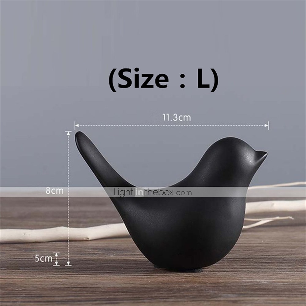 1 шт., керамические статуэтки птиц, маленькие животные, домашний декор, современный стиль, декоративные украшения для гостиной, спальни, офисного рабочего стола, шкафов 2025 - $9.99 –P1