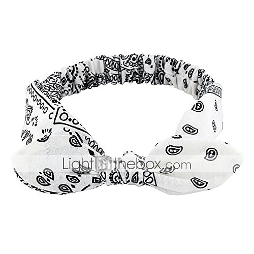 1 PC elastic paisley bandana knot headbands rabbit ear bow headband turban headwraps hair band for women girls 2025 - $3.49 –P2