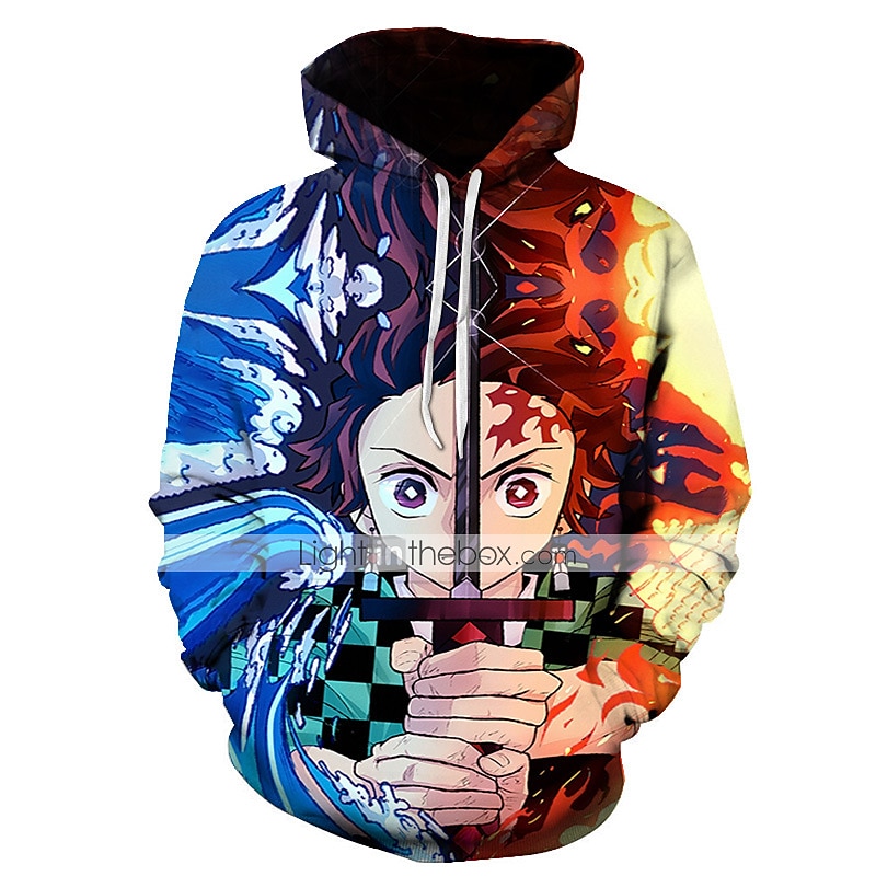 Kamado Tanjirou Costume de Cosplay Sweat à capuche Anime 3D Imprimés Photos Imprimé Harajuku Art graphique Pour Homme Femme Adulte Rentrée scolaire de 2025 ? $34.99 –P1