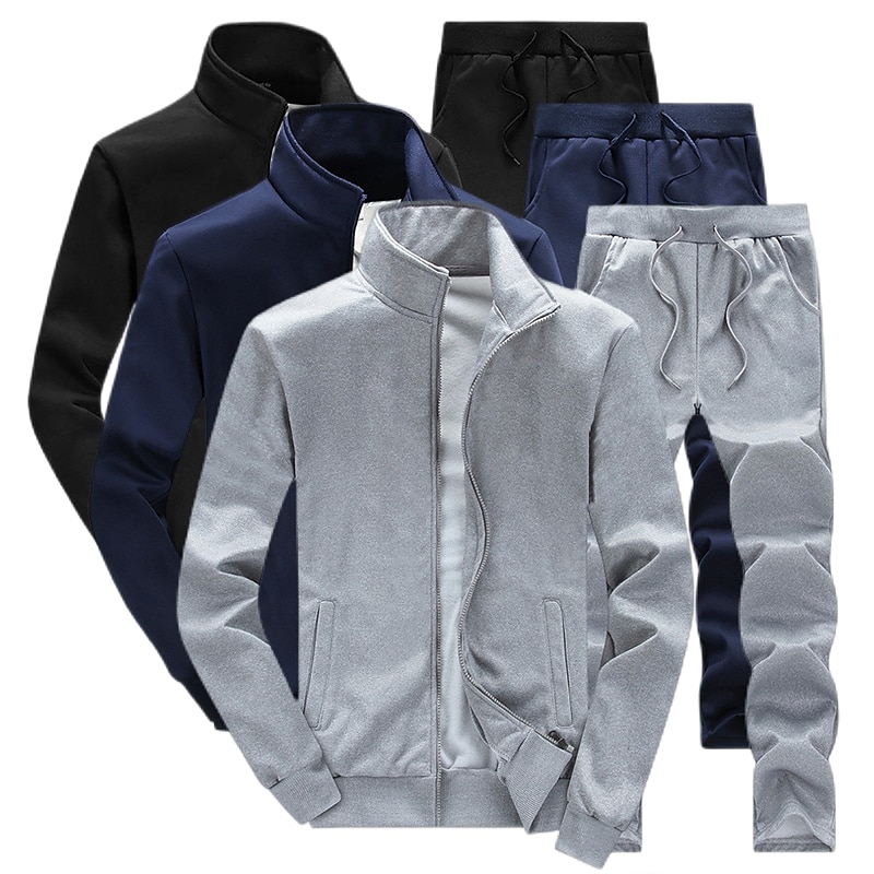 رجالي بدلة رياضية بذلة رياضة قطعتين افتح السحاب لون سادة مجموعة الزي أطقم ملابس رياضية الربيع أسود أبيض التدريب النشط الركض ركض الدفء ناعم رطوبة فتل كم طويل رياضة ألبسة رياضية مرن نسبياً عادي 2025 - ₽2290.79 –P6