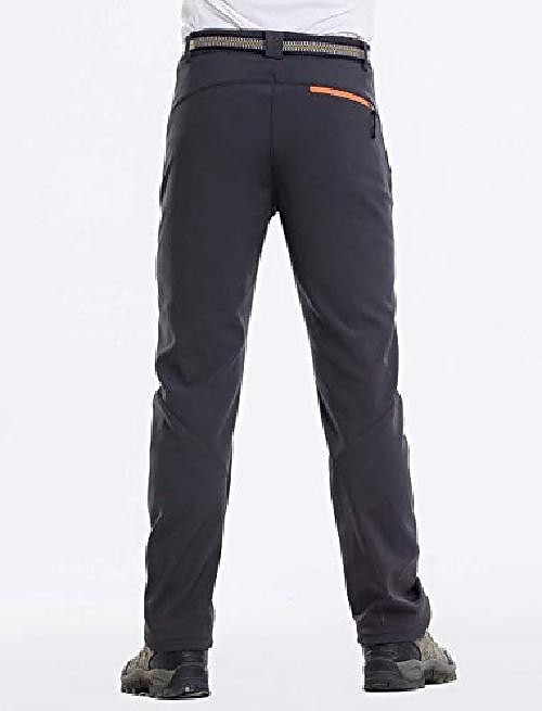 vaellushousut mens softshell fleece lämmin tuulenpitävä kävelyhousut ulkohousut hiihtohousut kiipeilyyn, vaellukseen, ulkoiluun (uk m / tag xl, harmaa) 2025 - $34.99 –P2