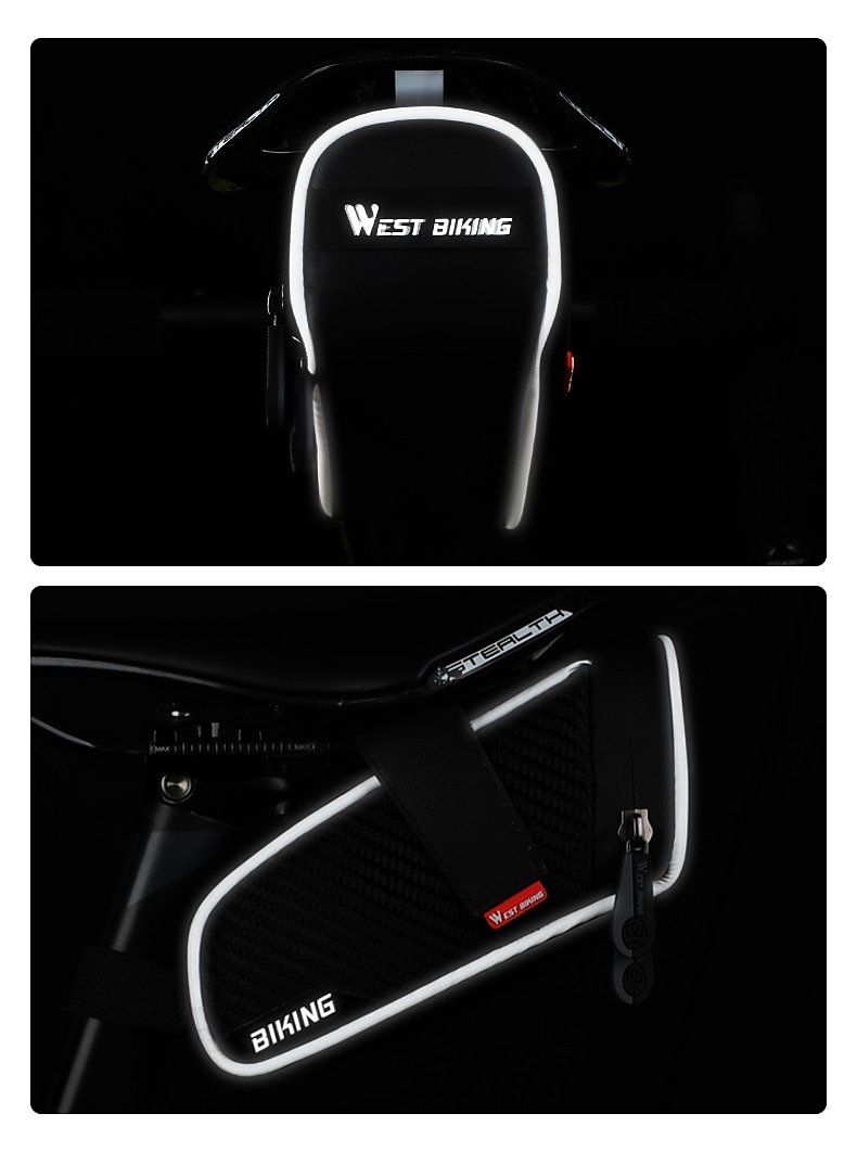 2025年 1.5 L 自転車用リアバッグ 耐久性 簡単装着 自転車用バッグ PU 自転車用バッグ サイクリングバッグ サイクリング トライアスロン  コレクション – $25.99 –P13