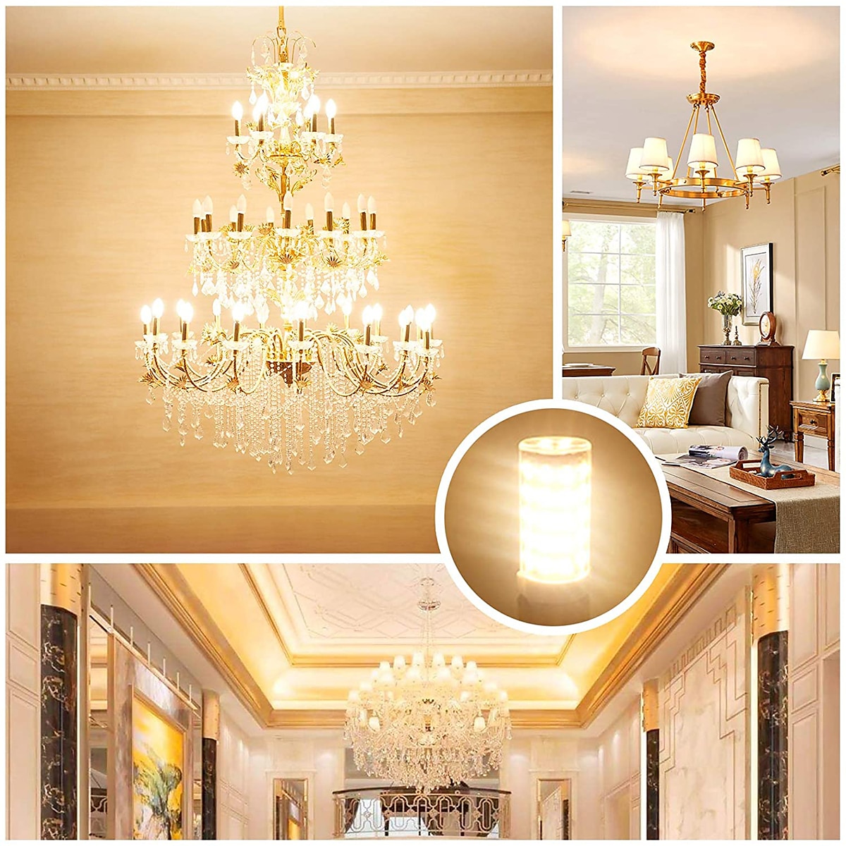 10PCS 6PCS 2PCS G4 G9 E14 LED Bulb 5W Replaces 50W Halogen Bulb 2508-COB Mini Bulb for Cabinet Landscape Chandelier Light Appliance Bulbs AC220V 2025 - $12.49 –P10