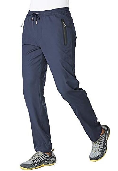 Calça de corrida masculina ysento, clara, com bolsos com zíper azul escuro de 2025 por $41.99 –P2